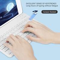 Set Keyboard dan Mouse Bluetooth Mini Warna Permen Lucu, Rechargeable, Senyap, Peringkat Teratas untuk Samsung iPad Air Pro Tablet Smartphone