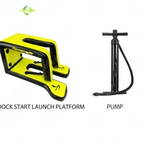 GREEN the Dockstarter Foil Launch Pad Plate-forme Hydrofoil Inflatable 2025 Dock Starter pour Hydro-foiling Launch Pad Water Sports