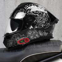 Nouveau casque de moto intégral certifié DOT en ABS, dispositif de fermeture rapide, casque de protection toutes saisons