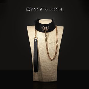 <b>Black</b> Heart Choker With <b>Chain</b> And Buckle For Bondage Play Adult Use - Product Image 5