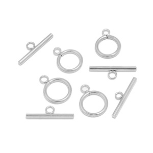 Nhà máy tùy chỉnh chất lượng tốt nhất 18K mạ vàng thép không gỉ đồ trang sức tìm kiếm kết nối OT chuyển đổi Clasp đối với trang sức làm - Product Image 4