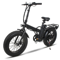 Vélo électrique pliable 20 pouces gros pneu 48V 17.5Ah batterie au lithium vélo électrique pliable 1000w avec batterie sur tige de selle
