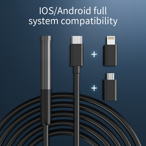 W300 Wi-Fi 3 in 1 USB <strong>Endoscope</strong> IP67 Waterproof <strong>Endoscope</strong> Industria Pipe Camera 1080P HD Type-C USB-iOS Compatible Phone/Tablets - Product Image 3