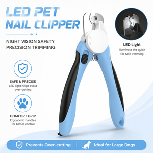 Plastic LED Luminous Anti-Bleeding Pet Nail Clipper & Trimmer with Blood Line Prevention Grooming <b>Tools</b> for Cats & Dogs - Product Image 5