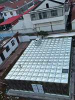Réservoir d'eau modulaire en acier galvanisé, durable 1 an, économique pour l'alimentation en eau des usines industrielles, hôtels, écoles, hôpitaux