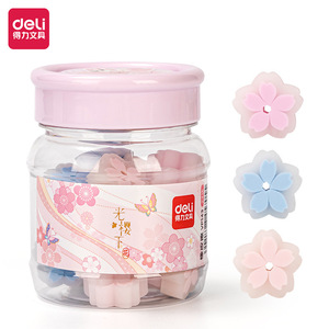 Gomme à effacer Deli VP143 Cherry Blossom Eraser TPR sans peluches pour élèves du primaire - Product Image 3