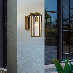 Modern Dış Mekan Su Geçirmez Demir LED Duvar Lambası Bronz Kaplama Asya Tasarımı Ev Lüks Koridor Avlu Villa Bahçe Balkon Kapısı İçin - Product Image 3