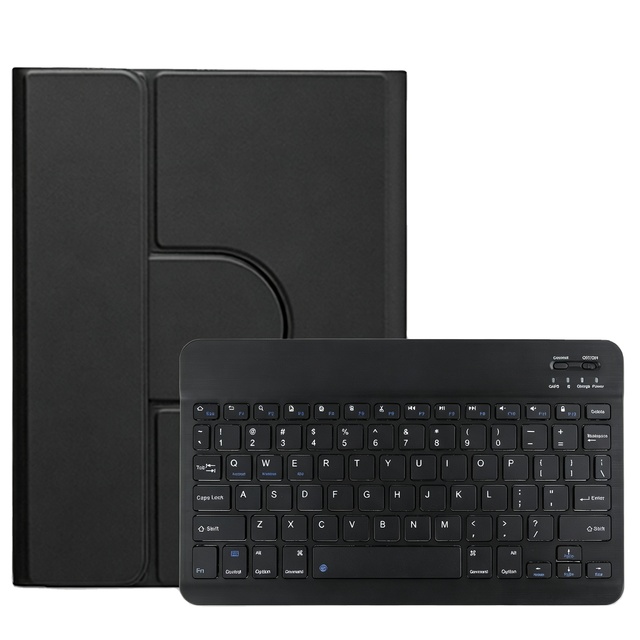 360° Rotating Leather Tablet Case with Detachable Wireless Keyboard, Shockproof Protective Cover for iPad A16 11th/10th Gen 10.9