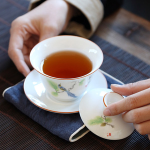 Häufig verwendetes chinesisches Teeset Gaiwan Ceramic Kongfu Teekanne <span class=keywords><strong>Cha</strong></span> Wan 190 ml - Product Image 6