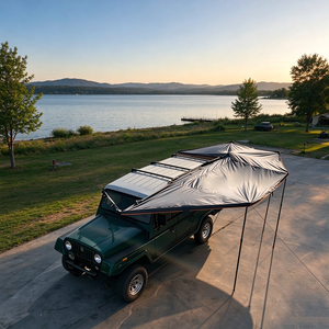 Auvent latéral <span class=keywords><strong>manuel</strong></span> en PU Oxford 450D, fabrication OEM, avec protection anti-vent et anti-UV, pour SUV <span class=keywords><strong>4x4</strong></span> et camping tout-terrain - Product Image 1