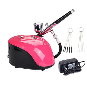 Kit d'aérographe ABS Portable professionnel Mini <span class=keywords><strong>compresseur</strong></span> Machine Piston cuivre matériel pour gâteau décoration peinture pâtisserie cuisson - Product Image 2