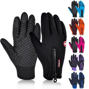 Outdoor Sport Wandelen Winter Fiets Fietsen Handschoenen Voor Mannen Vrouwen Gesimuleerde Lederen Zachte Warme Handschoenen