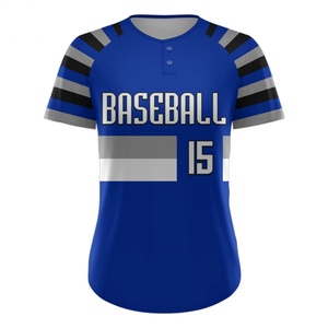 Women's Plus Size Comfortable Loose Short Sleeve Baseball Cardigan Custom Logo Quick Dry Breathable Spandex/<b>Polyester</b> Sportswear - Product Image 6