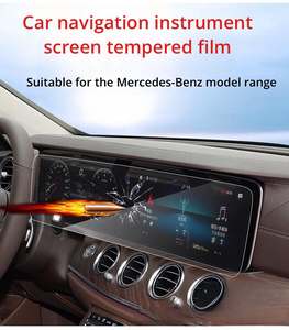 Convient pour <span class=keywords><strong>Mercedes</strong></span>-Benz <span class=keywords><strong>CLS</strong></span>/GLC/GLE/GLS/G/ E-class/S-class/C-class écran d'instrument de navigation à commande <span class=keywords><strong>centrale</strong></span> film trempé - Product Image 2