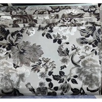 Tissu en velours lisse à motif jacquard 100% polyester TengHui, décoration intérieure, utilisation en tente, revêtement imperméable, velours imprimé pour canapé