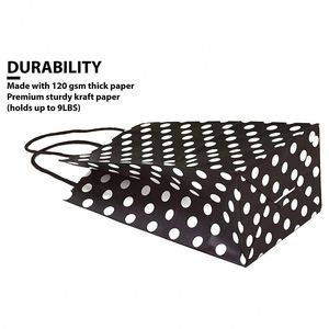High Quality Foods Safe Premium Papers Kraft <b>Bag</b> with Handle Party Favor Gift Color <b>Bags</b> Business Promotional Paper <b>Bags</b> - Product Image 4