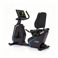 Vélo d'exercice silencieux, réglable en résistance, de qualité commerciale et durable, pour la salle de sport intérieure, le centre de rééducation et l'entraînement.