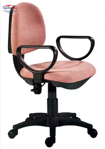 Modern Adjustable Height Blue Fabric <b>Office</b> Swivel <b>Chair</b> with Black Armrests Ideal for <b>Office</b> and Study Environments - Product Image 3
