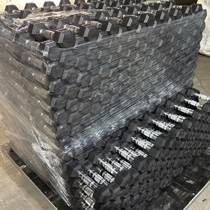 Mancuernas Hexagonales de Goma con Núcleo de Acero, Antideslizantes, para Entrenamiento de Fuerza, Equipo de Fitness, Logotipo Personalizado, Suministro al por Mayor de Fábrica - Product Image 5