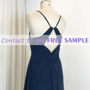 فستان سهرة مخصص للبيع بالجملة من مصنع TEENYEE فساتين وصيفة العروس فساتين حفلات زرقاء ومظلمة للسيدات أنيقة - Product Image 4