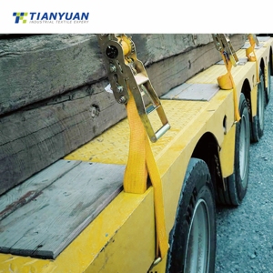 Sangles à cliquet robustes de 20 pieds, sangles d'arrimage à cliquet avec double crochet en J, résistance à la rupture de 10 000 livres - Product Image 4