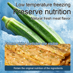 Nourriture pour animaux de compagnie à base de poulet ou de canard avec des légumes mélangés à l'okra, coupés en dés ou en tranches, sans céréales, pour chiens <span class=keywords><strong>et</strong></span> chats - Product Image 4