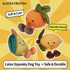 Jouet couineur personnalisé en latex souple pour chien, jouet de chasse écologique en forme de fruit pour lutter contre l'ennui et l'entraînement des chiots OEM/ODM - Product Image 1