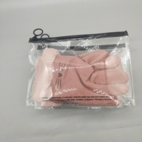 Tas Ritsleting Kemasan PVC Logo Kustom Tas Kantong Kosmetik PVC Bening Transparan untuk Riasan Perhiasan Tas Ritsleting