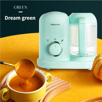 Pembuat Makanan Bayi Steam and Blend dengan Lubang Besar, Mini Food Processor Multifungsi, Mesin Penggiling Makanan Bayi untuk Rumah Tangga