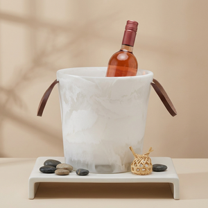 Cubo de Hielo de Resina de Lujo, Doble Pared, Impermeable, Hecho a Mano, para Vino y Bebidas, Accesorio de Bar - Product Image 1