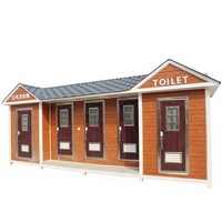 Toilettes mobiles personnalisées avec plaque métallique gravée, design de luxe respectueux de l'environnement pour parcs paysagers extérieurs, modèle de la marque JiaXin
