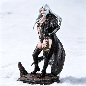 Sexy sanguinante femminile cavaliere statua personalizzata - Product Image 4