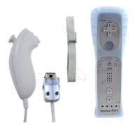 Manette de jeu 2 en 1 sans fil pour Nintendo Wii, Joystick intégré Motion Plus Nunchunk pour Nintendo Wii