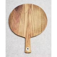 Planche à découper en bois foncé pour fromage de cuisine et plateau en bois de table décoration de vacances planche à découper en bois d'acacia