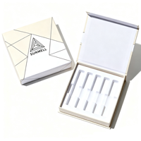 Boîte magnétique de luxe pour échantillons de parfum, emballage personnalisé, boîte blanche vide, boîtes rigides pour 3, 5 ou 8 flacons de Cologne