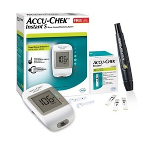 Kit de <span class=keywords><strong>glucómetro</strong></span> Accu-Chek Instant S con vial de 10 tiras, 10 lancetas y un dispositivo de punción GRATIS para una medición precisa de glucosa en sangre - Product Image 4
