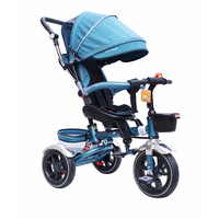 4 EN 1 Poussette bébé pas cher poussette tricycle enfants pousser tricycle vente en gros