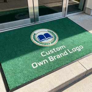 Felpudo de entrada de nailon de goma resistente personalizado para interiores y exteriores con sublimación para mascotas para el hogar comercial - Product Image 1