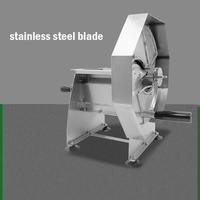 Commerciële Roestvrijstalen Shredder Groentefruit Banaan Weegbree Chips Snijmachine