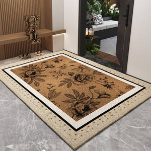 Luz de lujo moderna simplicidad 10mm lavable poliéster antideslizante personalizado Color puerta Mat entrada del Hogar sala de estar - Product Image 4