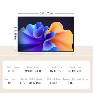 Écran LCD pour ordinateur portable SD11L55815 MNG007DA1-Q 5D11L55823 B160QAN03.L 5D11L79607 N160GLE-GT1, fréquence de rafraîchissement 165Hz, résolution 2560*1600 2K - Product Image 2