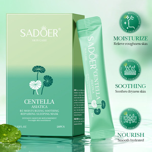 Masque de nuit en gel SADOER à la Centella Asiatica <span class=keywords><strong>B5</strong></span>, label privé OEM, apaisant, hydratant, masque facial congelé, masque facial en gel en gros - Product Image 2