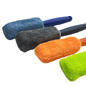 Soft Bristle Braided Plastic Wheel Hub <strong>Cleaning</strong> <strong>Brush</strong> Safe Car Detailing <strong>Tool</strong> for Contamination Removal Car Wash <strong>Brushes</strong> - Product Image 1