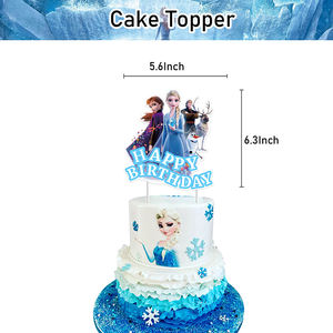 ชุดอุปกรณ์ตกแต่งงานวันเกิดธีมเจ้าหญิงเอล<span class=keywords><strong>ซ่า</strong></span>แ<span class=keywords><strong>ล</strong></span>ะอันนาจากเรื่องโฟรเซ่น น่ารัก สวยงาม พร้อมท็อปเปอร์<span class=keywords><strong>เค้ก</strong></span>กระดาษ <span class=keywords><strong>ล</strong></span>ูกโป่งยาง และป้ายแบนเนอร์ - Product Image 2