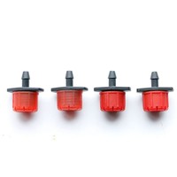 Aspersor de Jardín con Engranaje de 360° y 8 Orificios Ajustables, Modelo Caperucita Roja, para Riego por Goteo