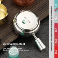 Plat à condiments en acier inoxydable 304 avec poignée, idéal pour la restauration, vaisselle dorée compatible lave-vaisselle – Nouvelle collection !