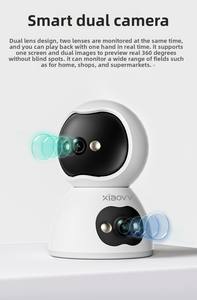 Yüksek Kaliteli 4MP CMOS Sensörlü Ev Tipi Mini PTZ Kamera Tam Renkli Gece Görüşü Hareket Algılama Bulut/TF Kart Depolama İç Mekan 360 - Product Image 4