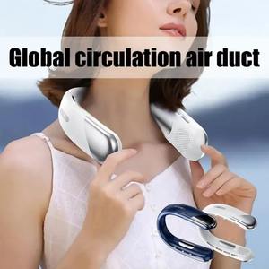 Ventilateur portable sans pales à suspendre autour du cou, mini climatiseur rechargeable par USB, dispositif de refroidissement - Product Image 3