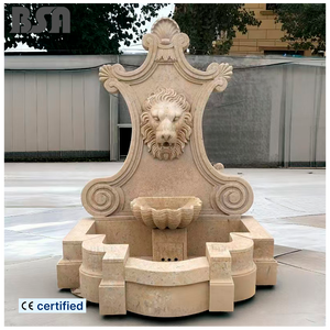 <span class=keywords><strong>Fontaine</strong></span> en marbre sculptée à la main sur mesure, <span class=keywords><strong>fontaine</strong></span> <span class=keywords><strong>murale</strong></span> extérieure, <span class=keywords><strong>fontaine</strong></span> décorative <span class=keywords><strong>de</strong></span> jardin extérieure pour parc - Product Image 1