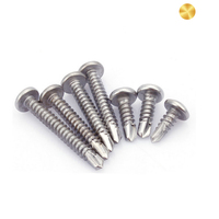 Vis autoperceuses pour cloisons sèches en acier inoxydable 304/316/410, tête fraisée métrique, cruciforme, zinguées, vente en gros